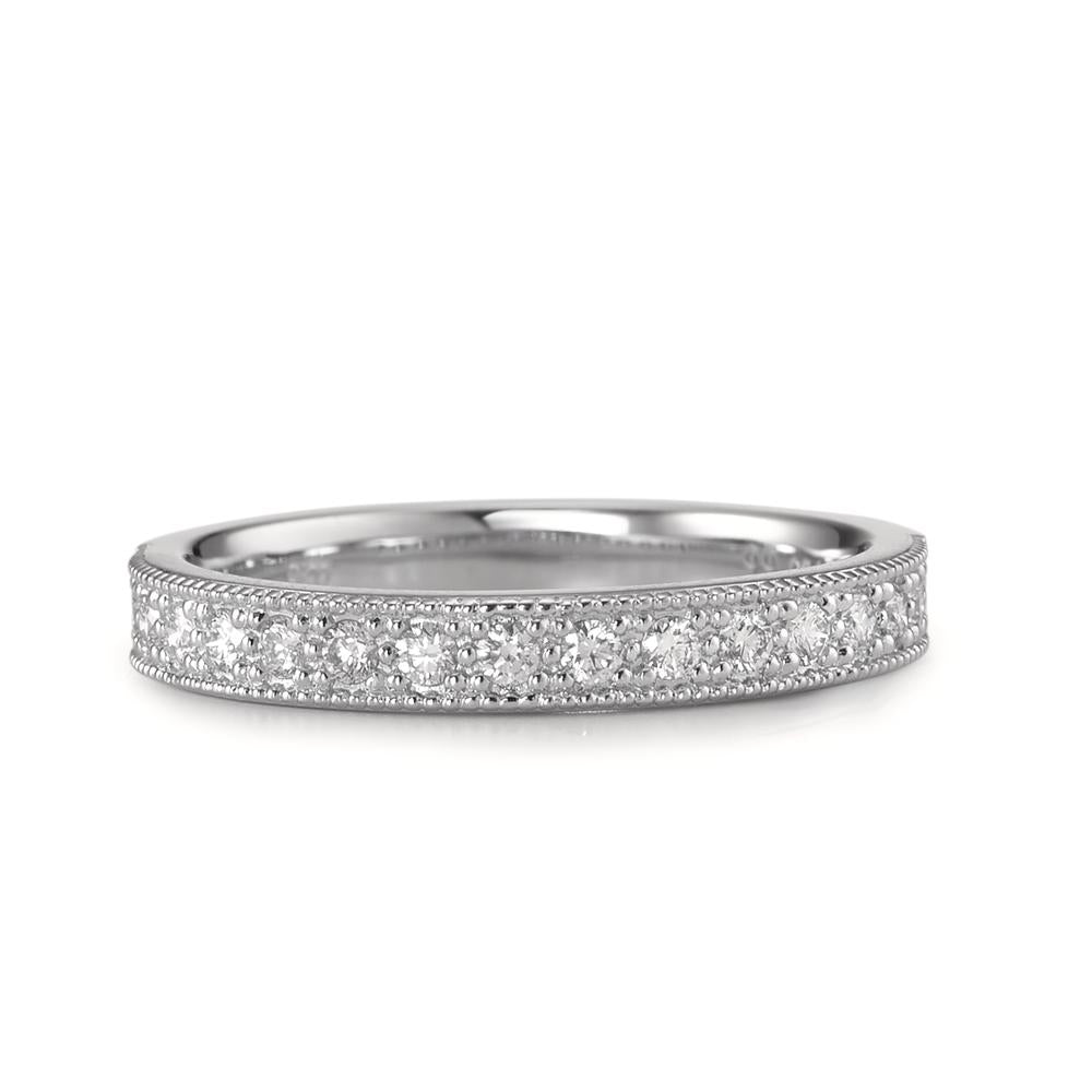 Anelli di memoria Oro bianco 750/18 carati Diamante 0.25 ct, 15 pietra, [Brillant], w-si