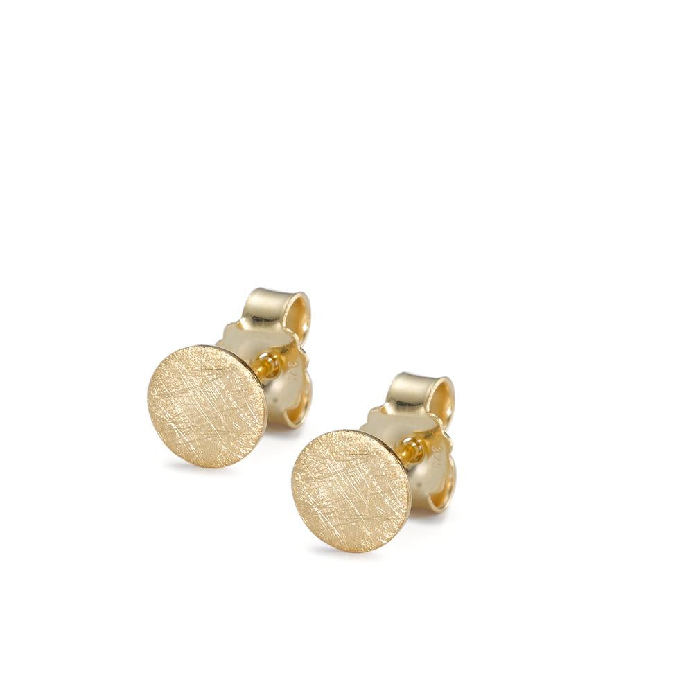 Orecchini a bottone Oro giallo 375/9K Ø5.5 mm