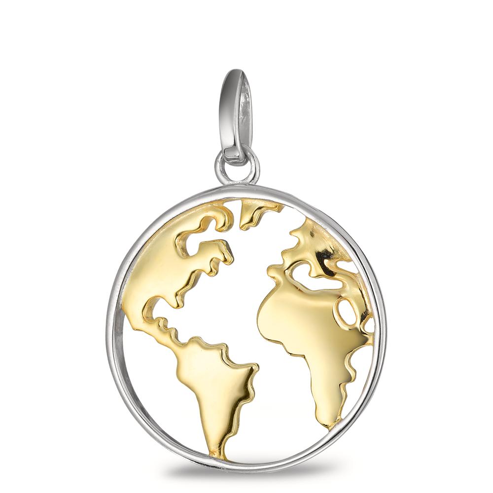Ciondolo Argento bicolore Globo Ø20 mm