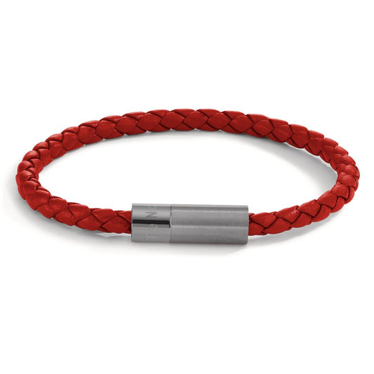 Bracciale Pelle, Acciaio inossidabile 21 cm