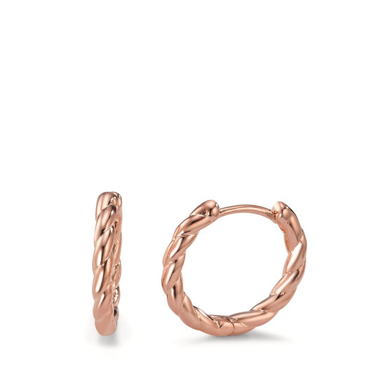 Orecchini circolari Argento rosa dorato