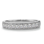 Anelli di memoria Oro bianco 750/18 carati Diamante 0.35 ct, 10 pietra, w-si