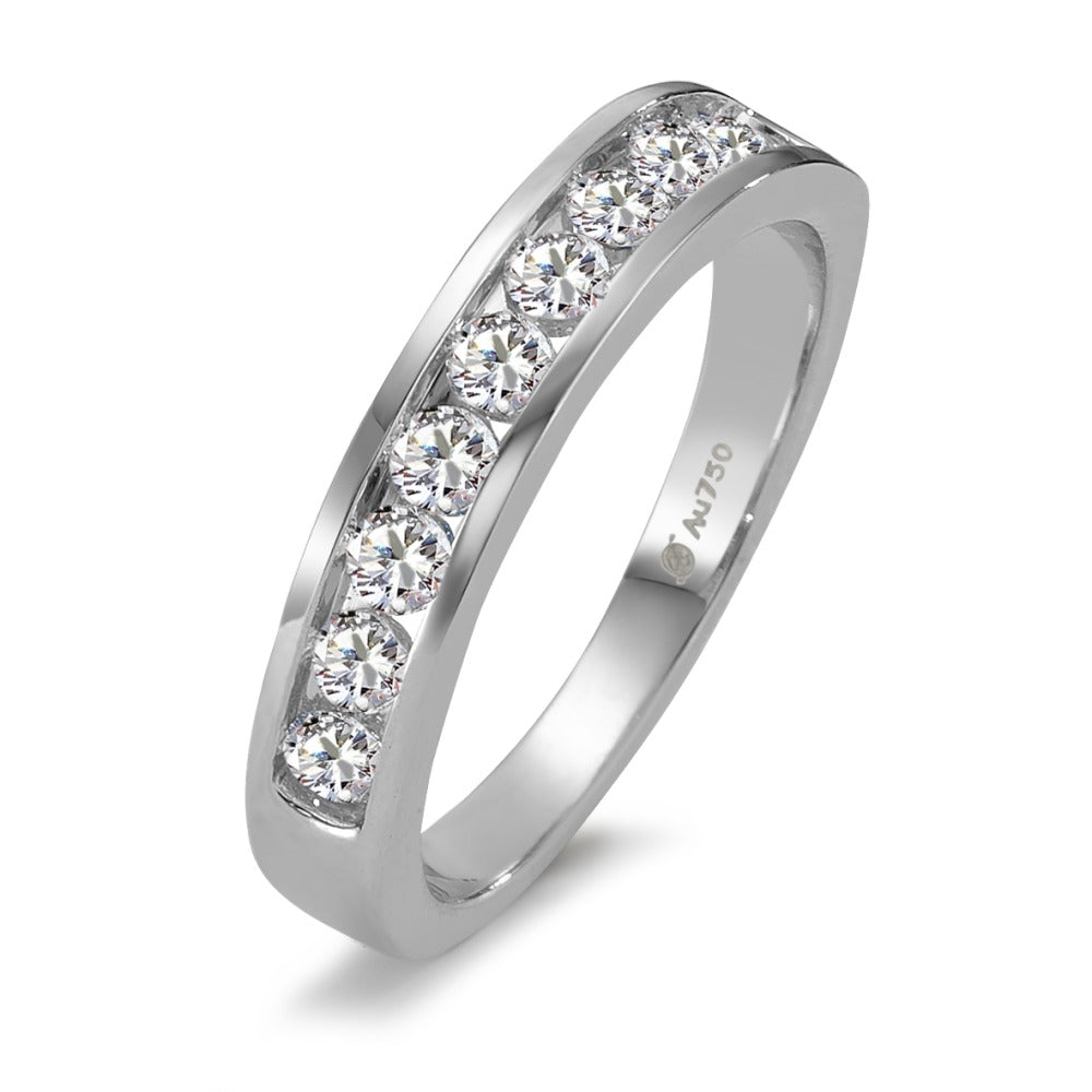 Anelli di memoria Oro bianco 750/18 carati Diamante 0.50 ct, 10 pietra, w-si
