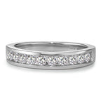 Anelli di memoria Oro bianco 750/18 carati Diamante 0.50 ct, 10 pietra, w-si