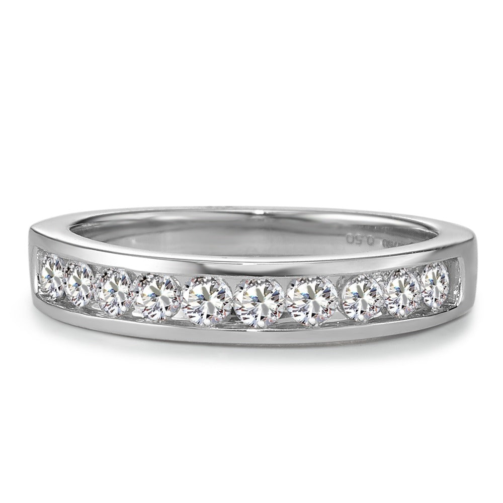 Anelli di memoria Oro bianco 750/18 carati Diamante 0.50 ct, 10 pietra, w-si