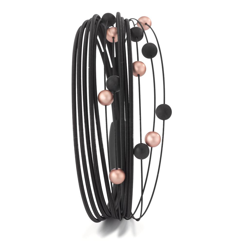 Bracciale Acciaio inossidabile, Alluminio nero rivestimento IP 17 cm