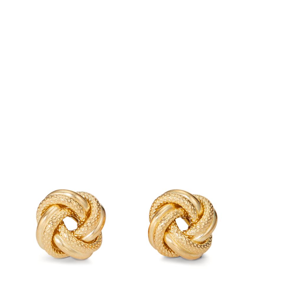 Orecchini a bottone Argento giallo dorato Ø8.5 mm