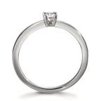 Anello solitario Platino 950 Diamante bianco, 0.15 ct, [Brillant], w-si