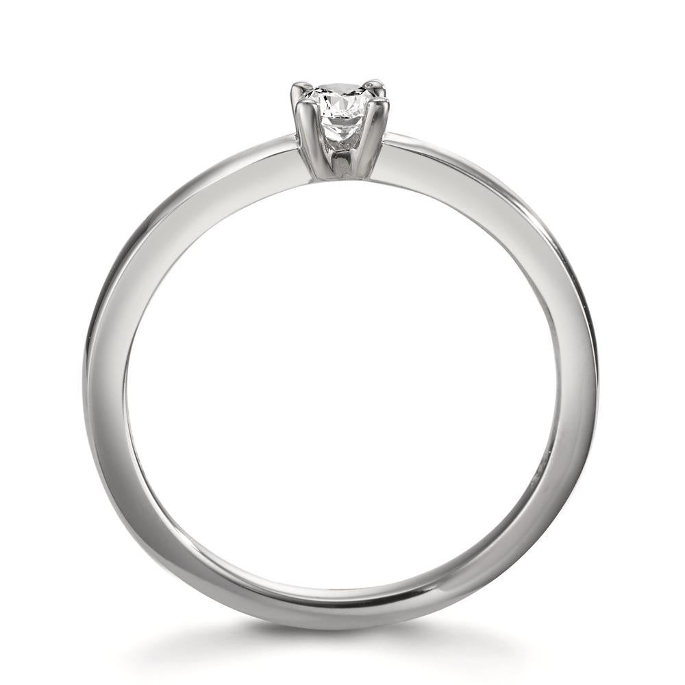 Anello solitario Platino 950 Diamante bianco, 0.15 ct, [Brillant], w-si