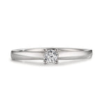 Anello solitario Platino 950 Diamante bianco, 0.15 ct, [Brillant], w-si