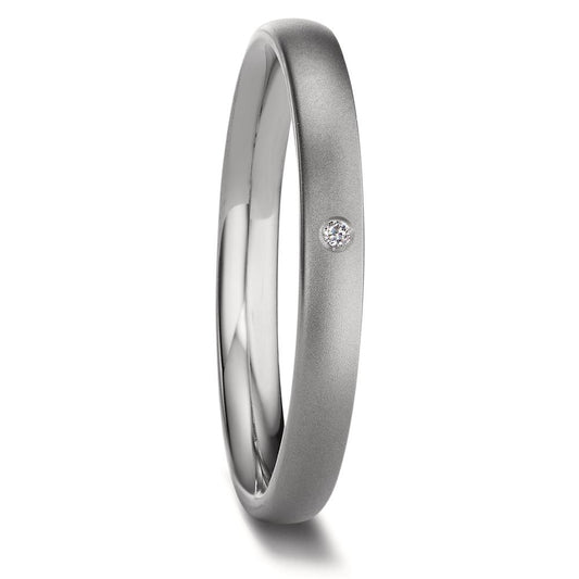 Anelli impilabili Titanio Diamante 0.01 ct, w-si