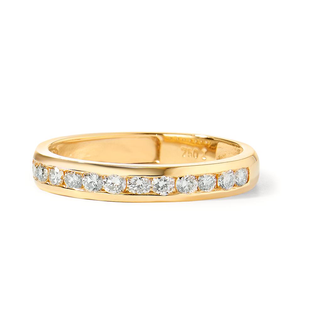 Anelli di memoria Oro giallo 750/18 carati Diamante 0.50 ct, 15 pietra, w-si