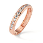 Anelli di memoria Oro rosso 750/18 carati Diamante 0.50 ct, 15 pietra, w-si