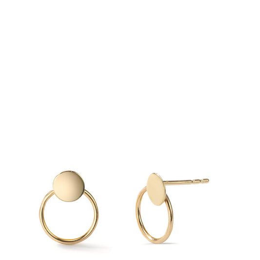 Orecchini a bottone Oro giallo 585/14 kt Ø7.5 mm