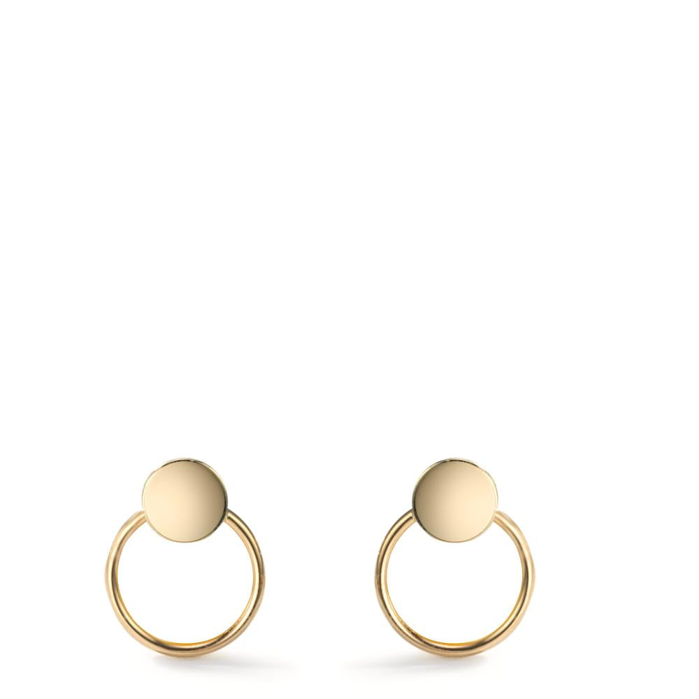 Orecchini a bottone Oro giallo 585/14 kt Ø7.5 mm