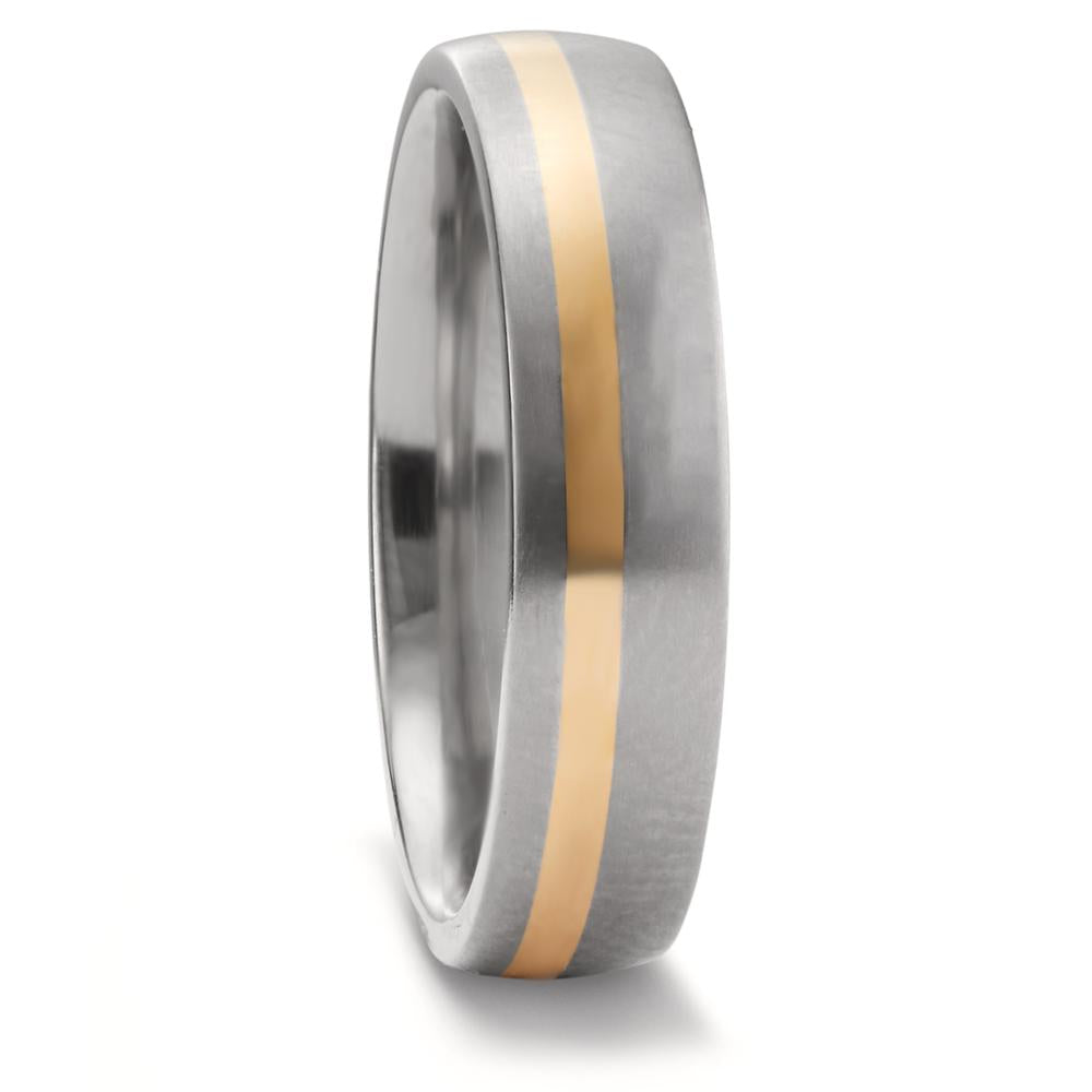 Anello del partner Titanio, Oro giallo 750/18 carati