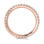 Anelli di memoria Argento Zirconia rosa dorato