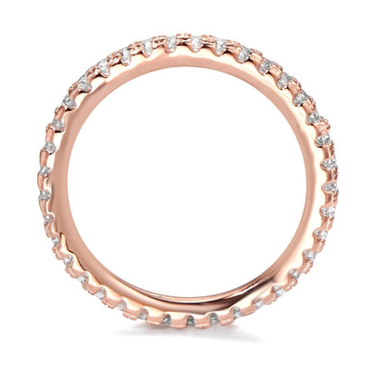 Anelli di memoria Argento Zirconia rosa dorato