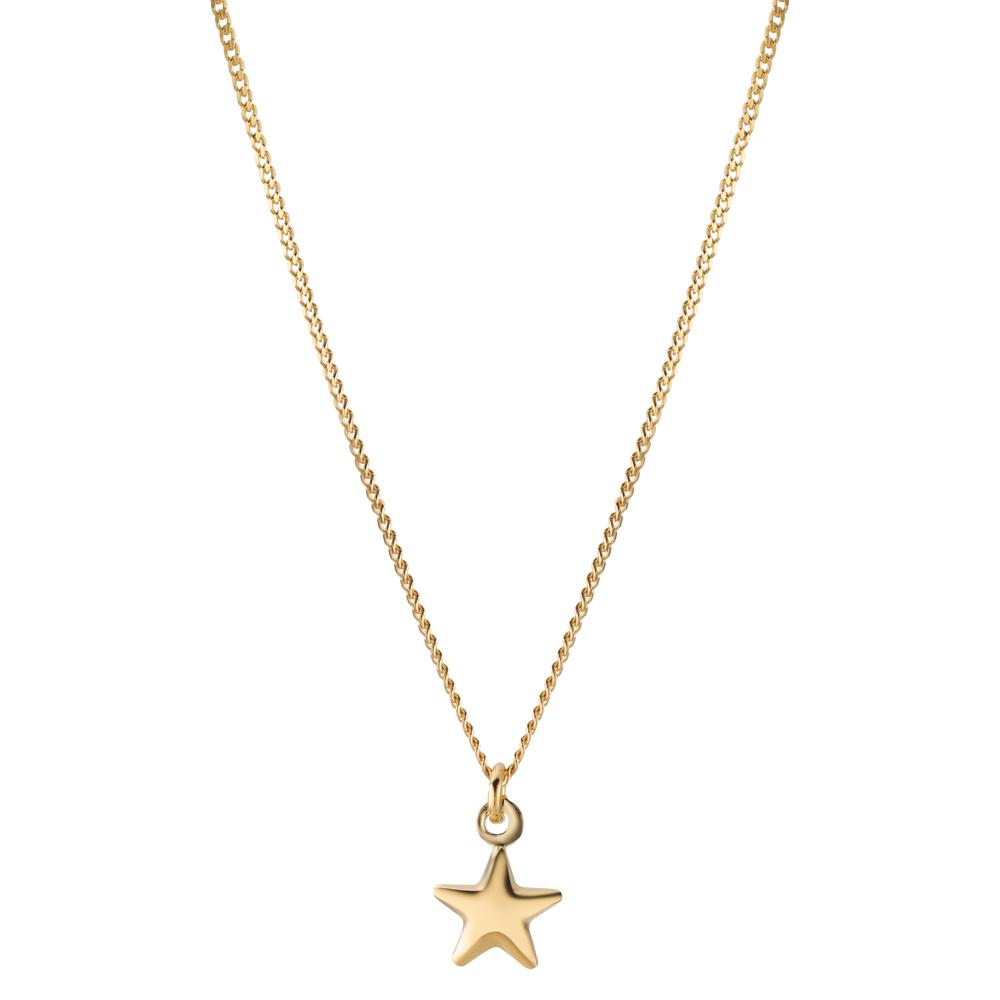 Collana Argento giallo dorato Stella 42-45 cm