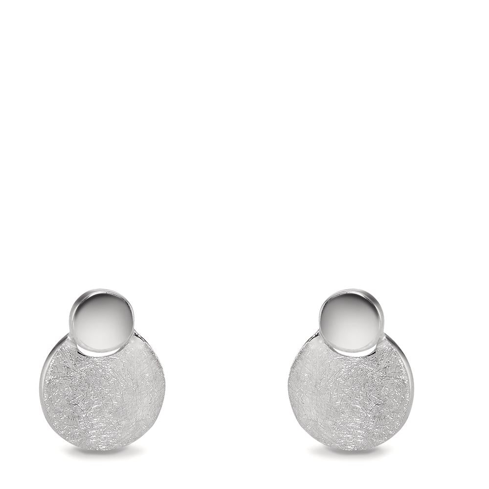 Orecchini a bottone Oro bianco 375/9K