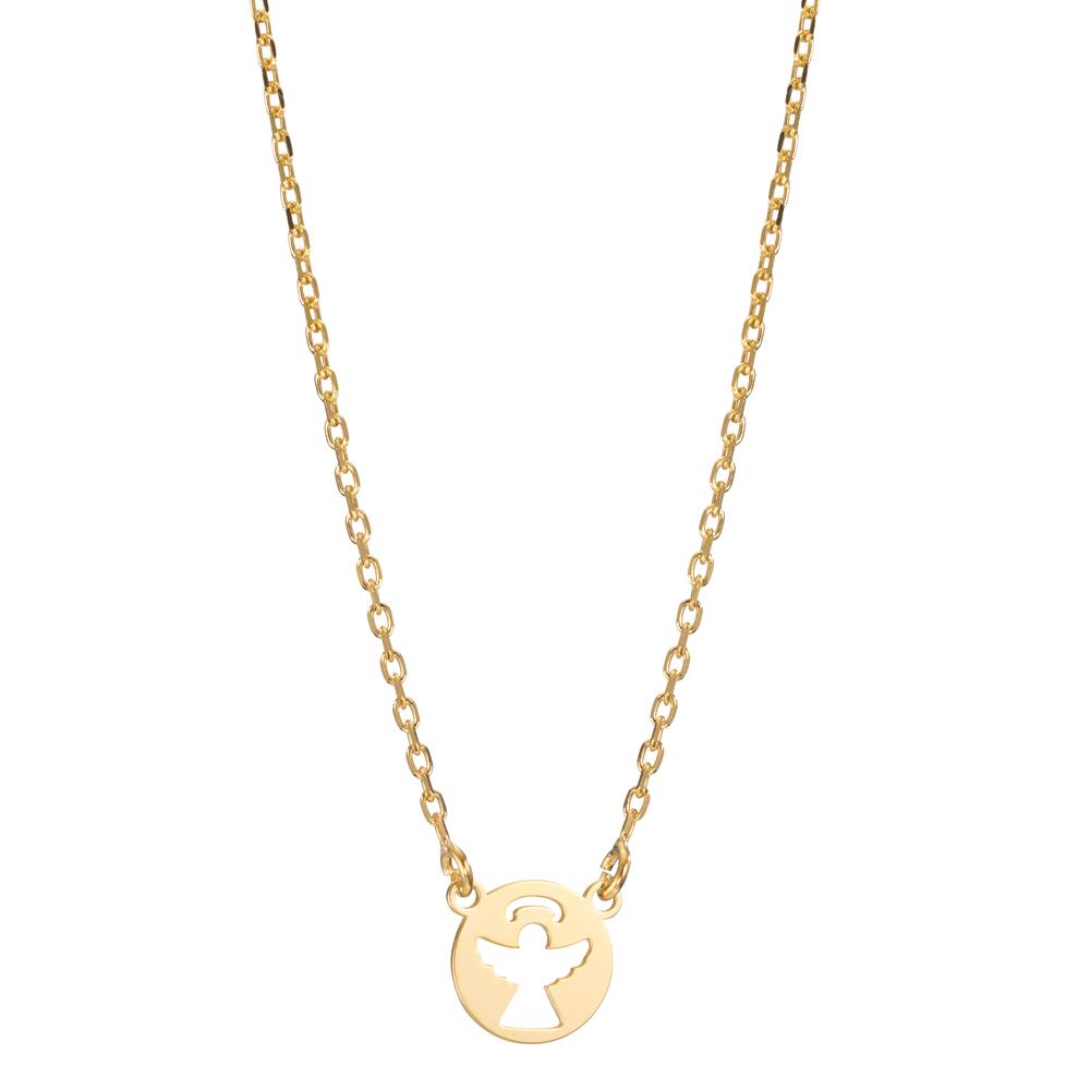 Collana Argento giallo dorato Angelo 42-45 cm
