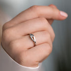 Anello Oro bianco 375/9K Zirconia