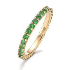 Anelli di memoria Oro giallo 750/18 carati Granato verde, 1.20 ct, 30 pietra