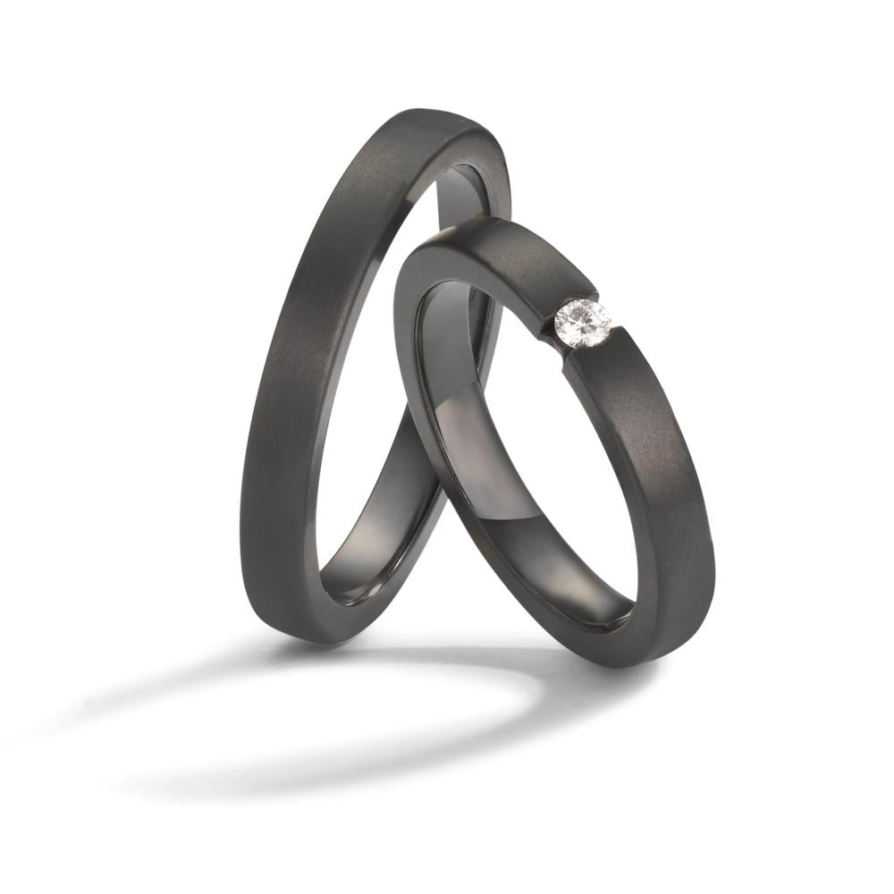 Anello solitario Zirconio Diamante 0.05 ct, w-si