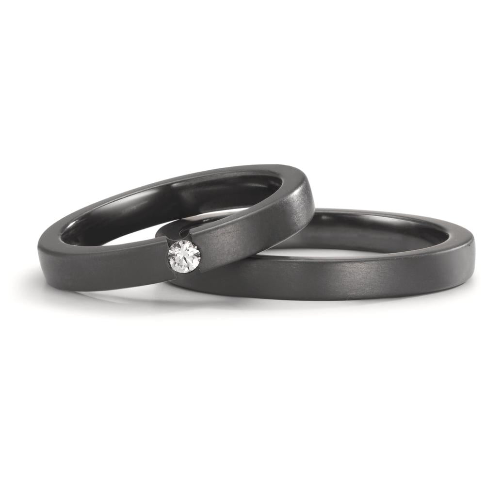 Anello solitario Zirconio Diamante 0.05 ct, w-si