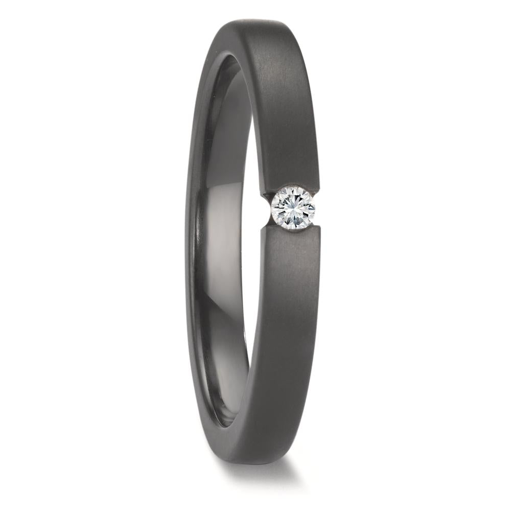 Anello solitario Zirconio Diamante 0.05 ct, w-si