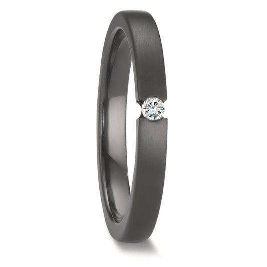 Anello solitario Zirconio Diamante 0.05 ct, w-si