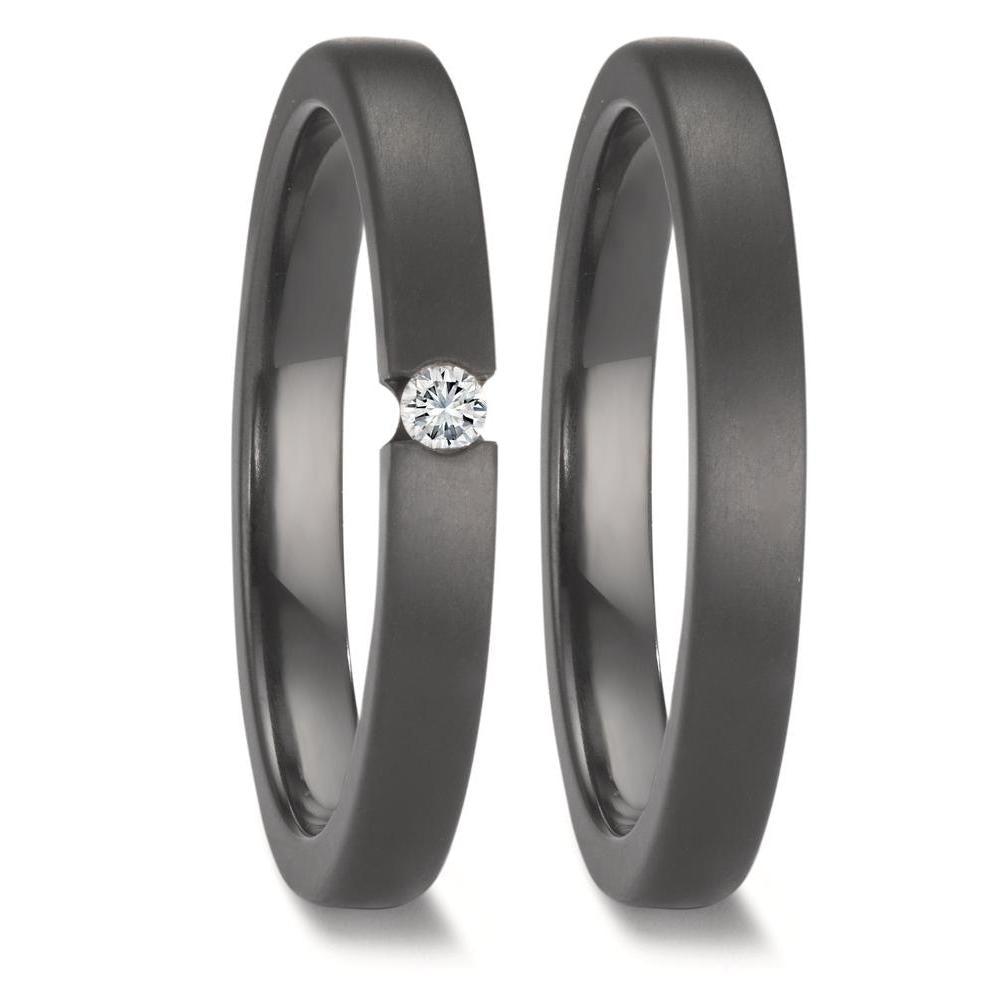 Anello solitario Zirconio Diamante 0.05 ct, w-si