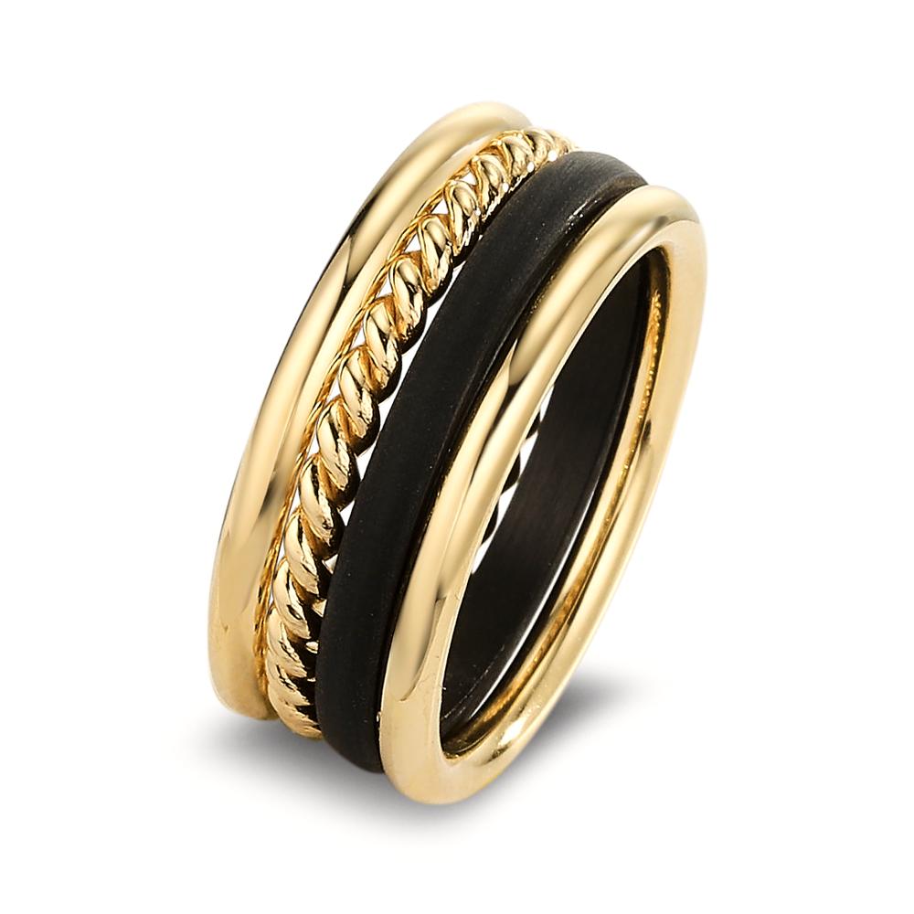Anello Oro giallo 750/18 carati, Carbonio