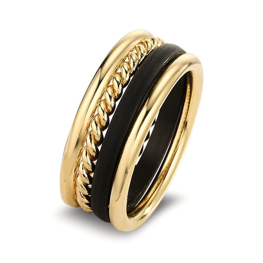 Anello Oro giallo 750/18 carati, Carbonio