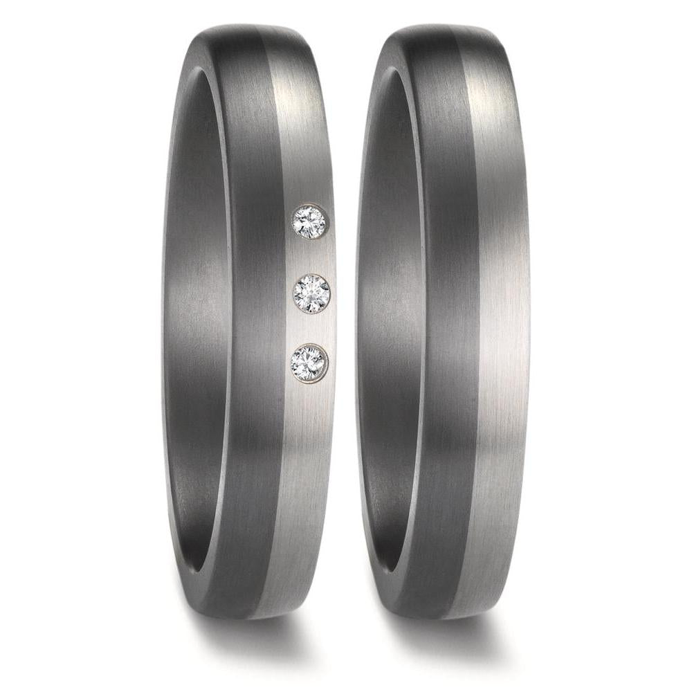 Anello del partner 999 Tantalio, Platino 950
