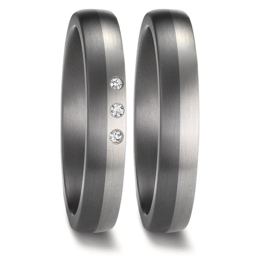Anello del partner 999 Tantalio, Platino 950