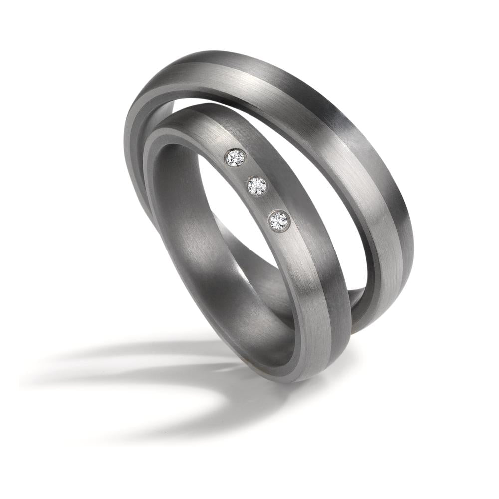 Anello del partner 999 Tantalio, Platino 950