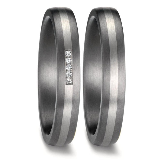 Anello del partner 999 Tantalio, Platino 950