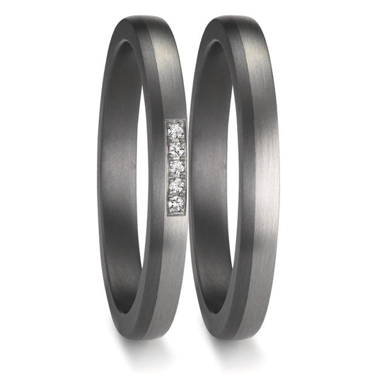 Anello del partner 999 Tantalio, Platino 950