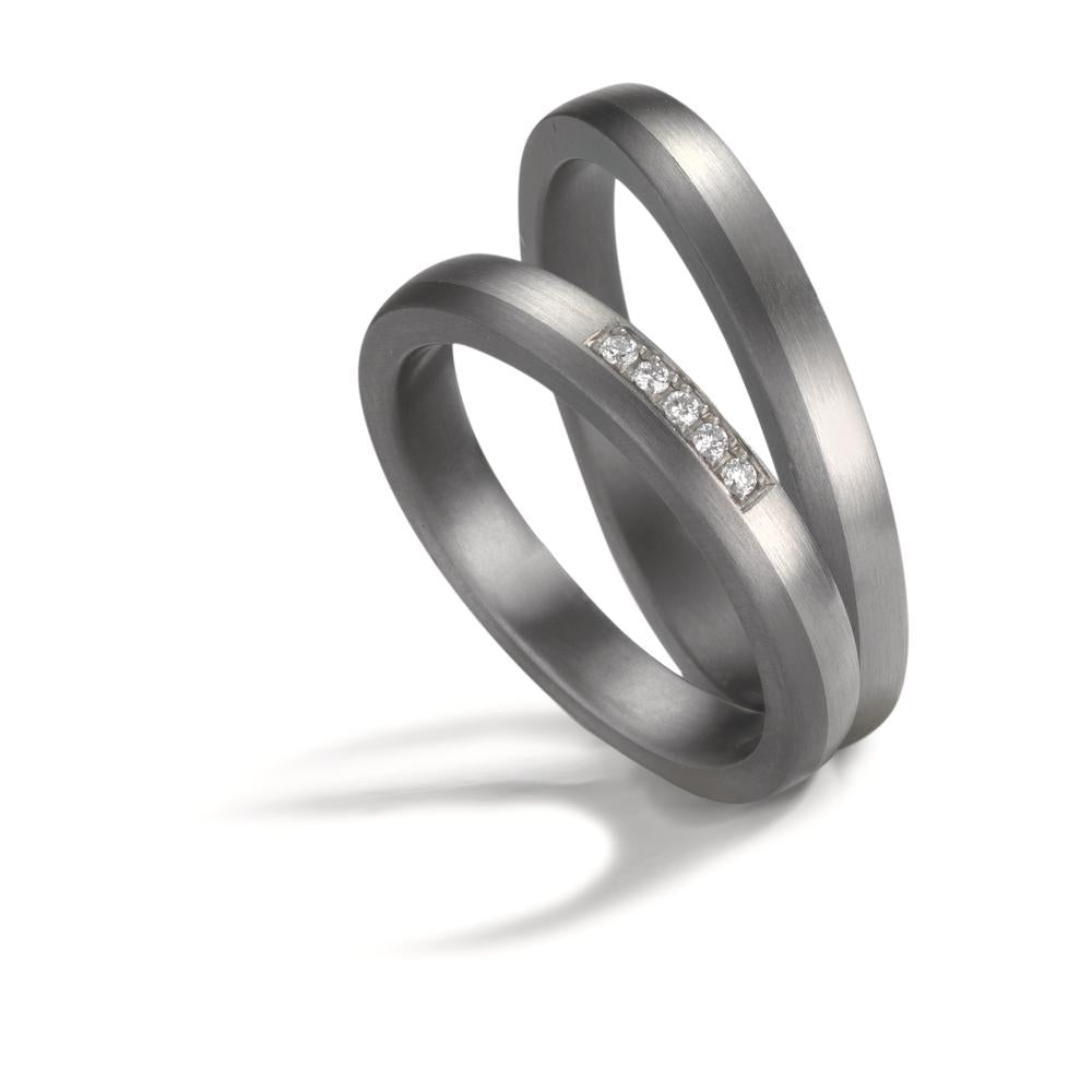 Anello del partner 999 Tantalio, Platino 950