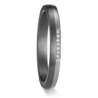 Anello del partner 999 Tantalio, Platino 950 Diamante 0.025 ct, 7 pietra, w-si