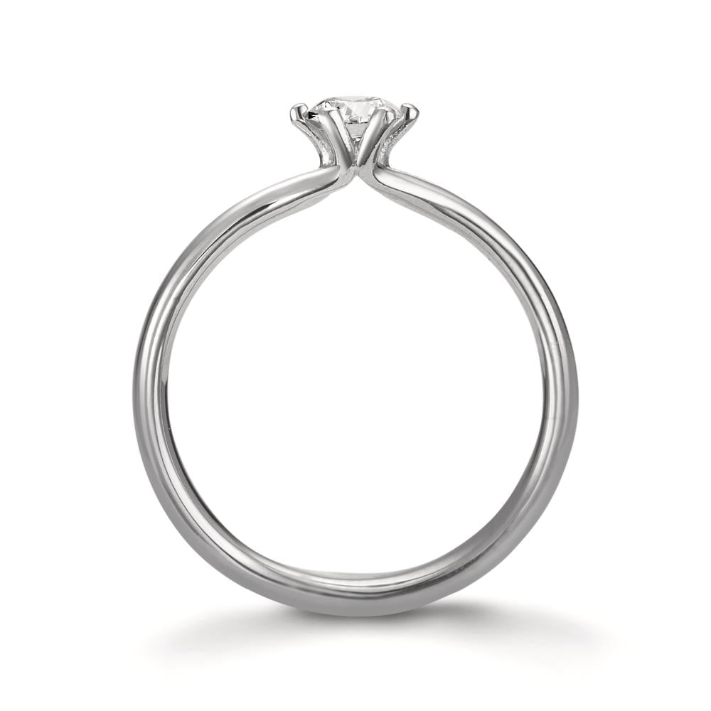 Anello solitario Platino 950 Diamante 0.30 ct, w-si, GIA