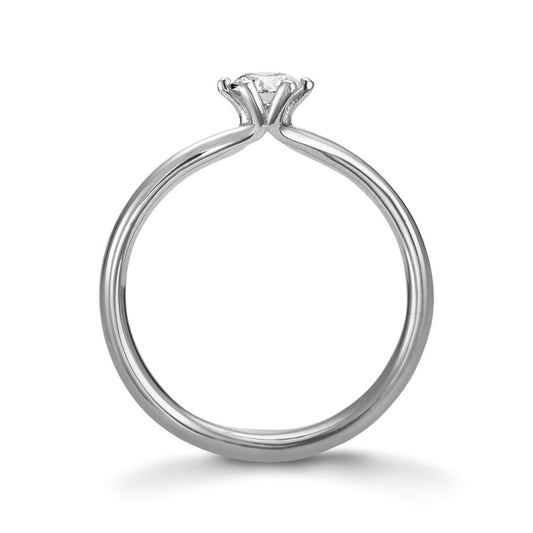 Anello solitario Platino 950 Diamante 0.30 ct, w-si, GIA
