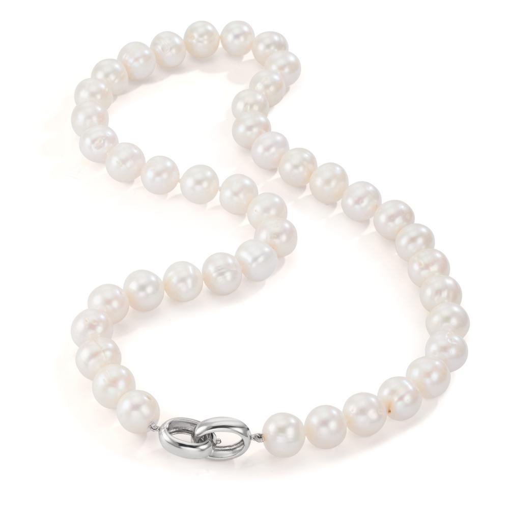 Collana Argento rodiato Perla coltivata d'acqua dolce 50 cm