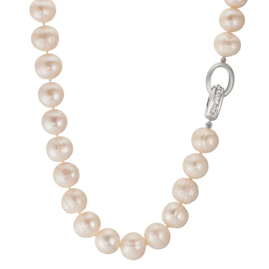 Collana Argento Perla coltivata d'acqua dolce bianco, 12 mm 48 cm