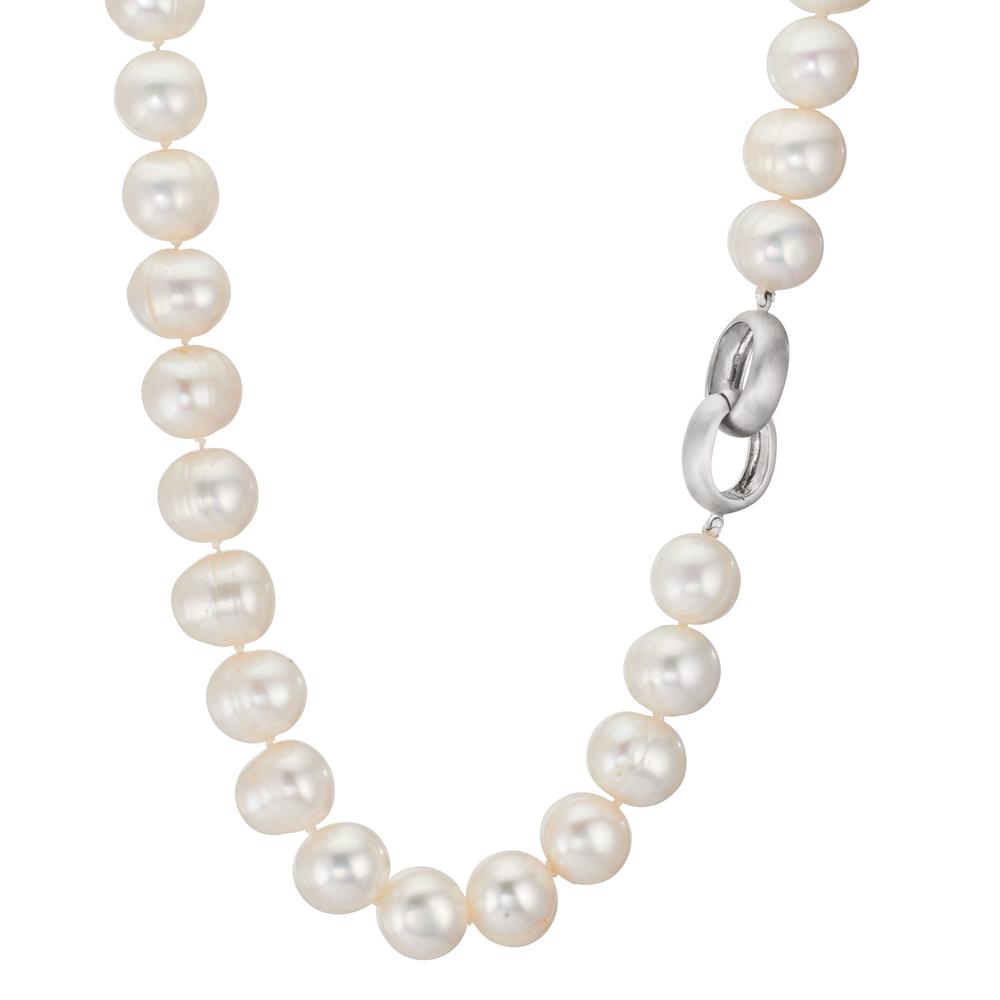 Collana Argento rodiato Perla coltivata d'acqua dolce 50 cm