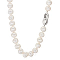Collana Argento Perla coltivata d'acqua dolce bianco, 12 mm 50 cm