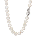 Collana Argento Perla coltivata d'acqua dolce bianco, 12 mm 50 cm