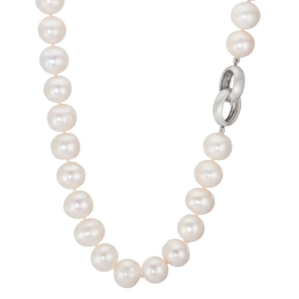 Collana Argento Perla coltivata d'acqua dolce bianco, 12 mm 50 cm