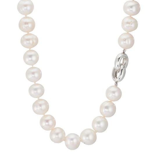 Collana Argento Perla coltivata d'acqua dolce bianco, 12 mm 50 cm
